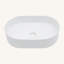 Lavabo de salle de bain vasque ovale en céramique blanche 19,31X12,19 pouces