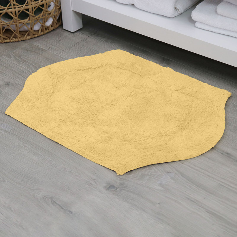 Tapis pour salle de bain Morissette, L 17 po x L 24 po, Jaune