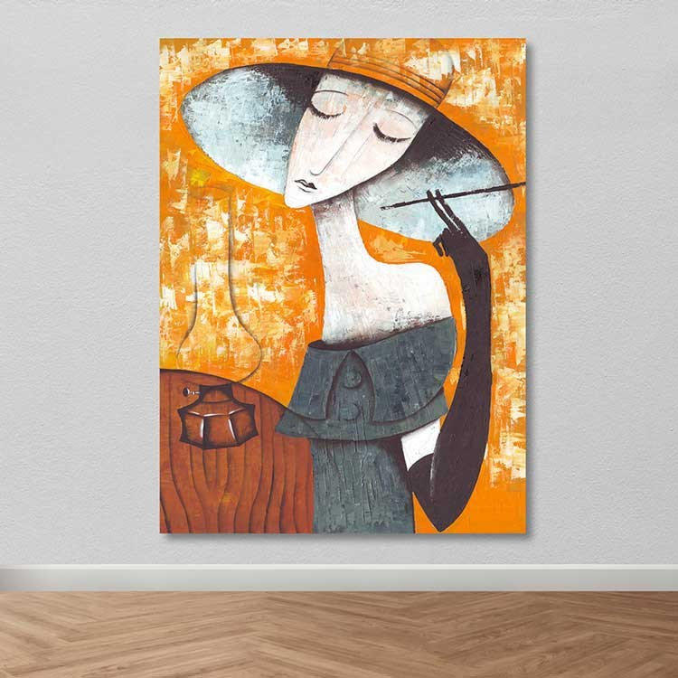 Peinture décorative sur toile