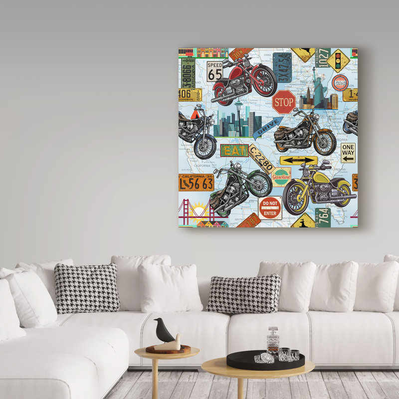 « classic voyageurs », art sur toile, H 14 po x l 14 po x P 2 po
