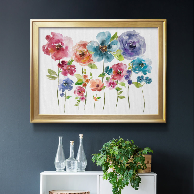 Belle Boutique Arrangement - peinture encadrée, Toile avec cadre or, H 26,5 po x l 36,5 po x P 1,5 po
