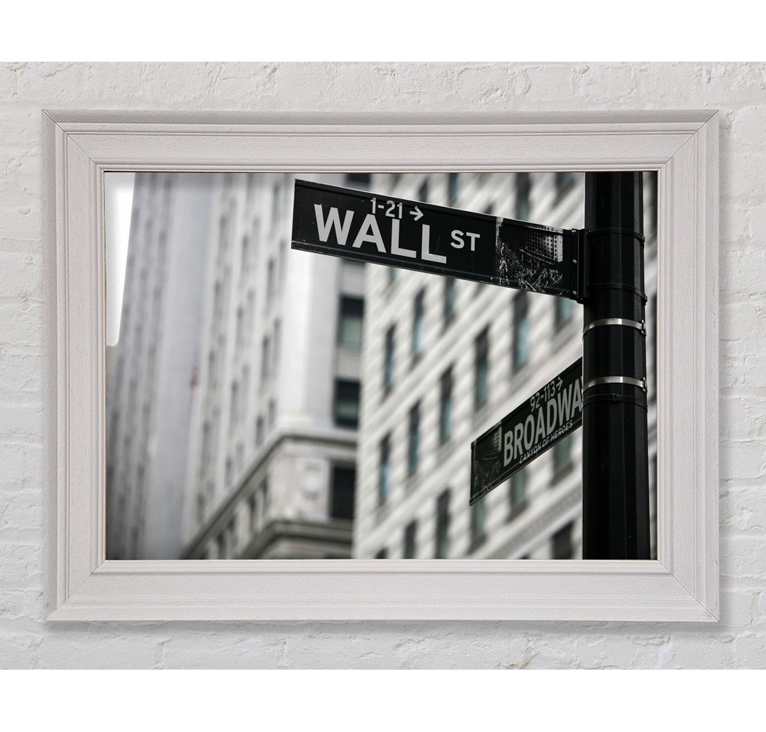 Wall Street und Broadway-Zeichen