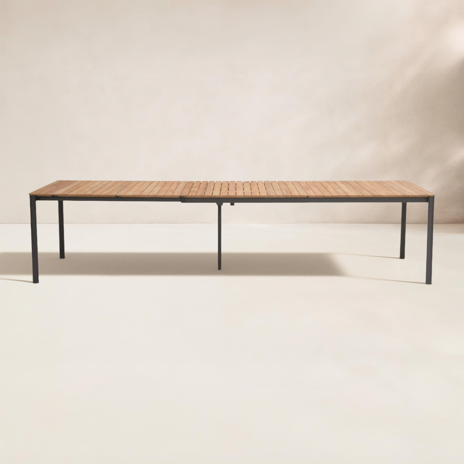 Moores 130" Extendable Teak Patio Dining Table