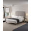 Lit plateforme tapissier en velours d'eucalyptus Crosby-213571383-213571378