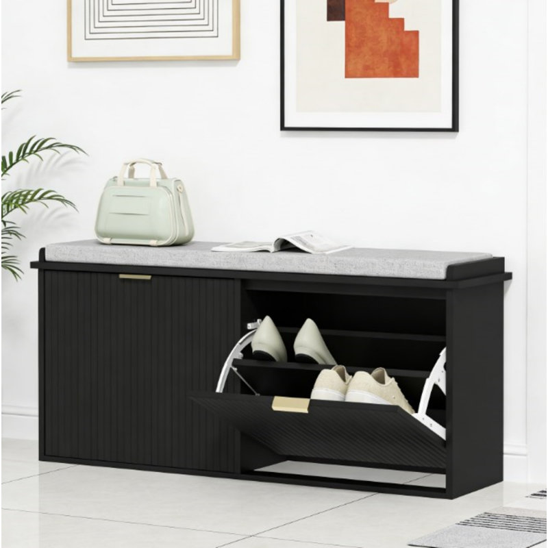 Banc d'entrée, armoire à chaussures, banc de rangement pour chaussures