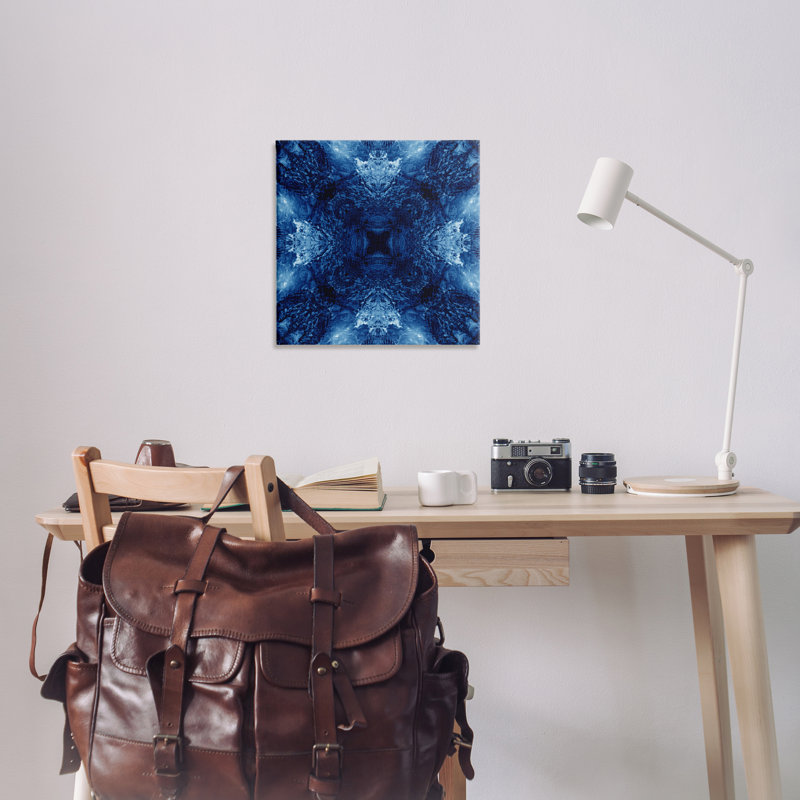 Symmetrical Tie Dye Pattern Canvas Art by El Perkin, 24" H x 24" W