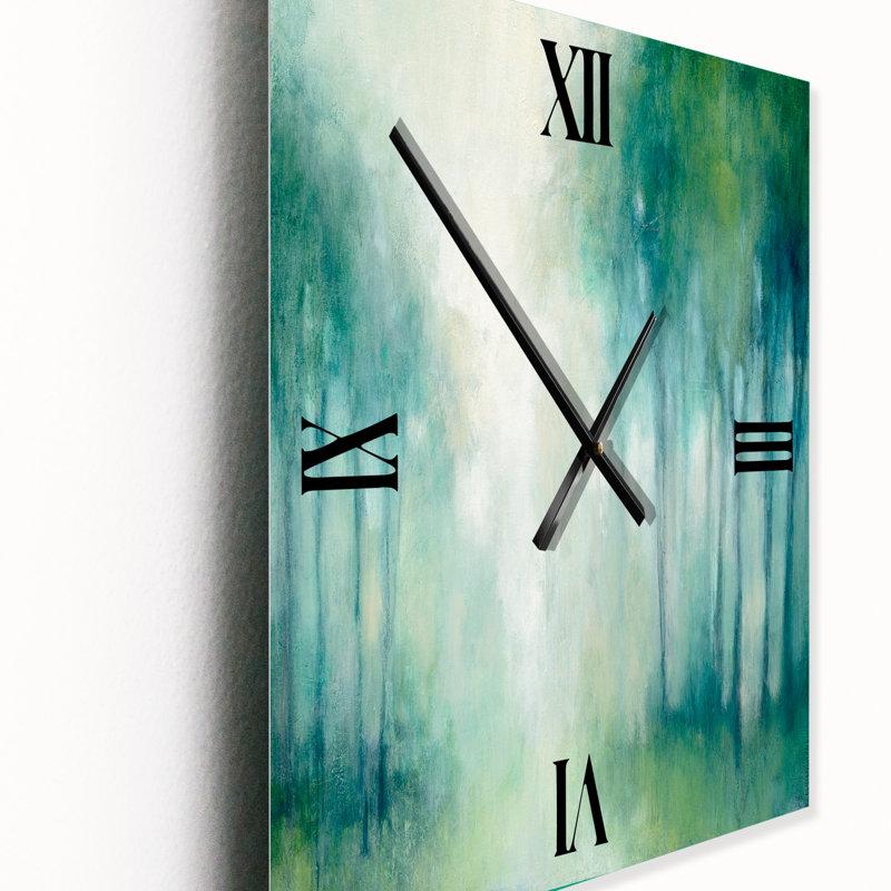 Horloge murale Walk in the Forest - Paysages, Medium