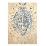 Floral Area Rug in Blue