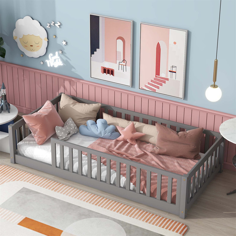 Blythedale Slat Bed, Gray