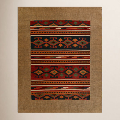 Adobe Multi Hand-Woven Geometric Jute Rug