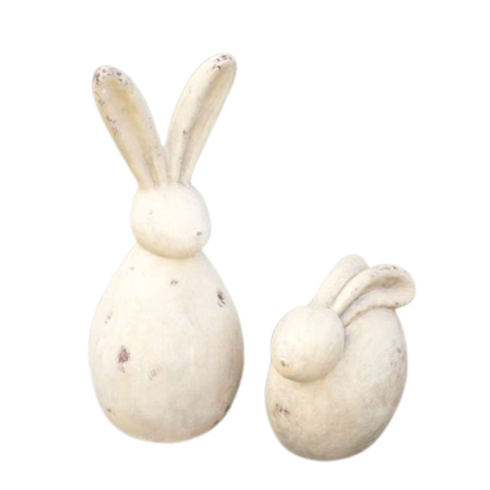Wingrove Rabbit 2 Piece Statue Set