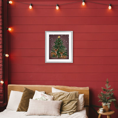 «Christmas Tree Fun», impression sous verre encadrée par Drew McInerney