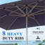 Parasol de patio rectangulaire à manivelle, bleu marine (base non incluse)-1866699618-1866699616