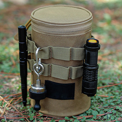 Bouteille d'eau Tasse de bière extérieure Sac de rangement pour tasse à avaler Sac de rangement tactique multifonctionnel