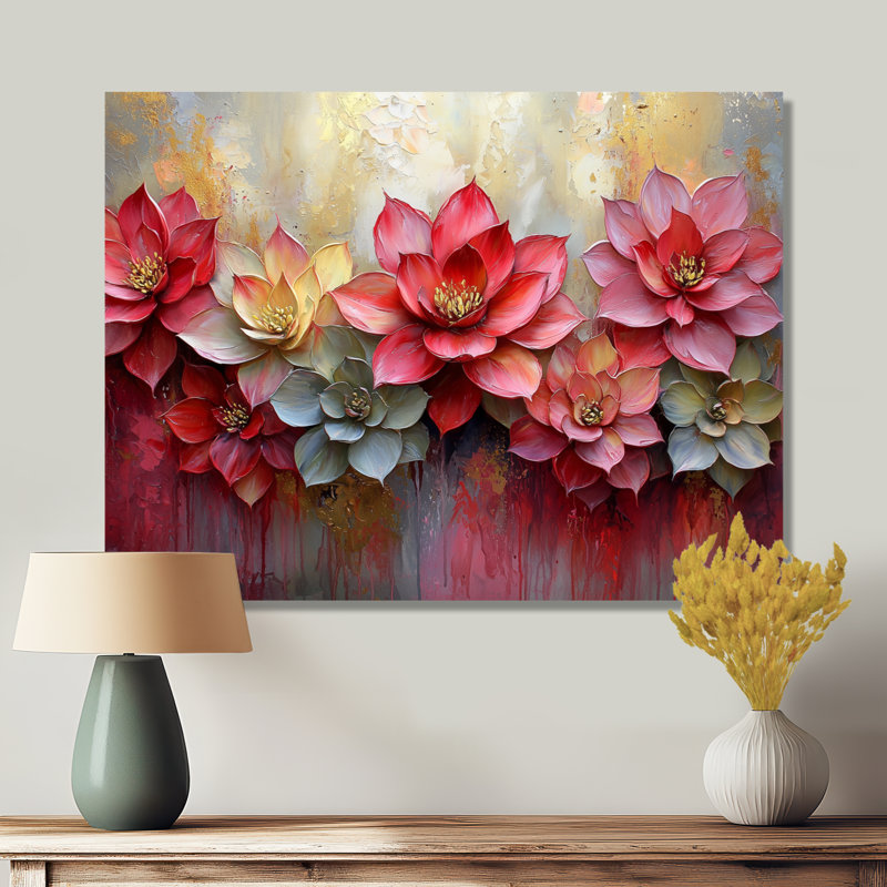 Tawana - Succulent métal, art mural, H 12 po x l 20 po