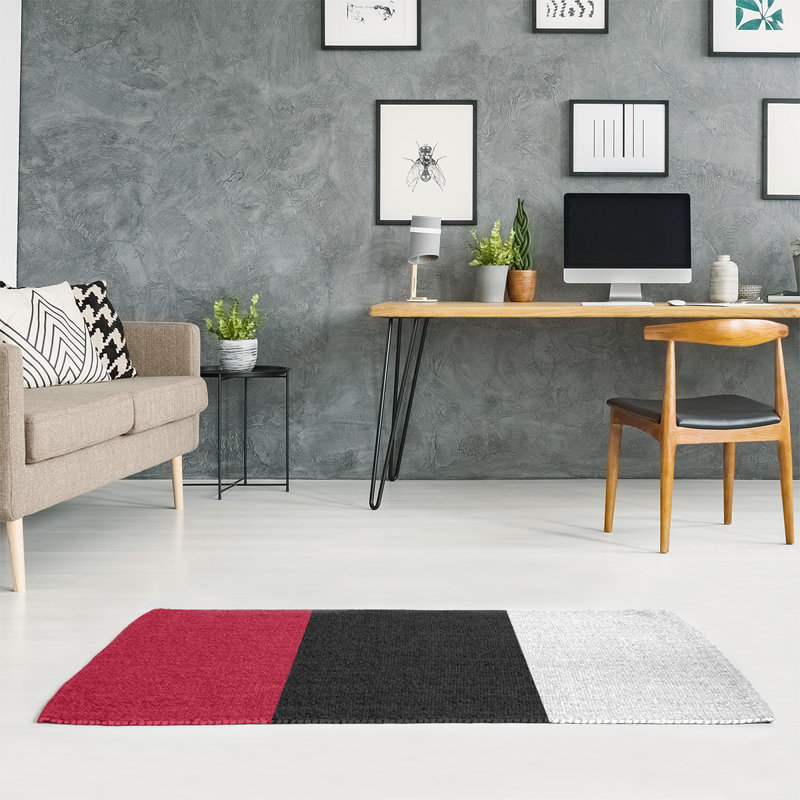 Tapis de zone rouge/noir, Rectangle 4 pi x 6 pi