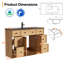 Ensemble de meuble-lavabo simple 48 po avec plateau en résine, assemblage requis-38443521