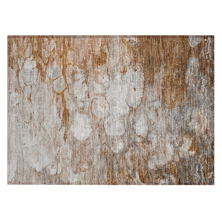 Rattee Washable Abstract Indoor / Outdoor Rug