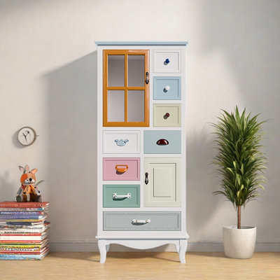 Armoire d'appoint multifonctionnelle de style champêtre