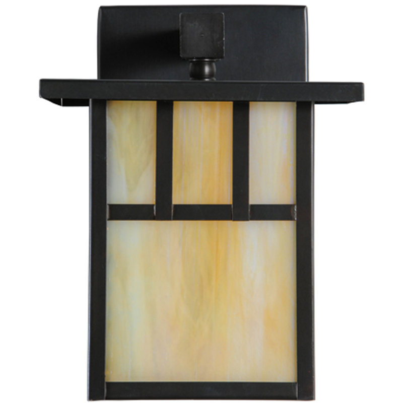 1 - Light Outdoor Wall Lantern, 9" H x 7" W x 9" D