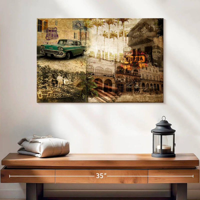 Kavia Collage Cuba, 16" H x 24" W