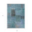 Tapis d'extérieur lavable bleu sarcelle 5 pi x 8 pi bleu turquoise et patchwork