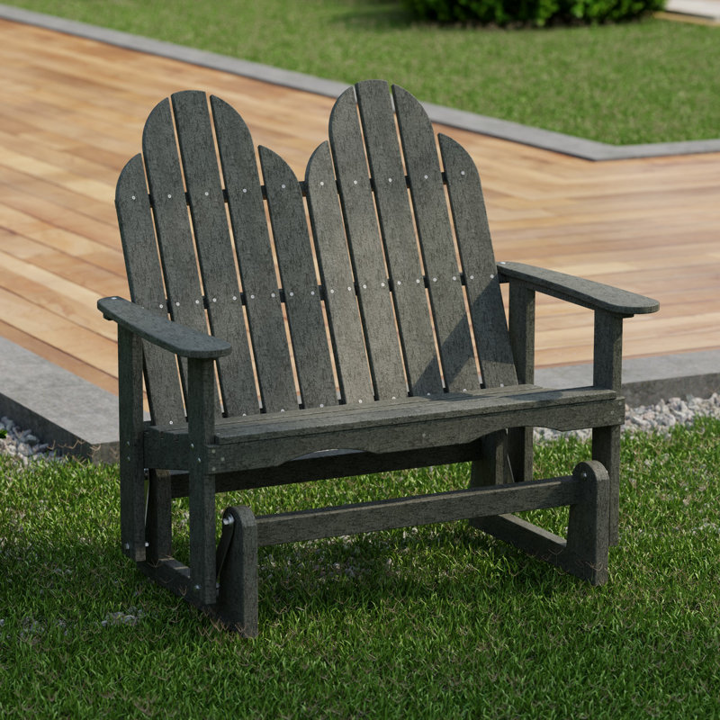 Fauteuil oscillant classique Adirondack, Gris foncé