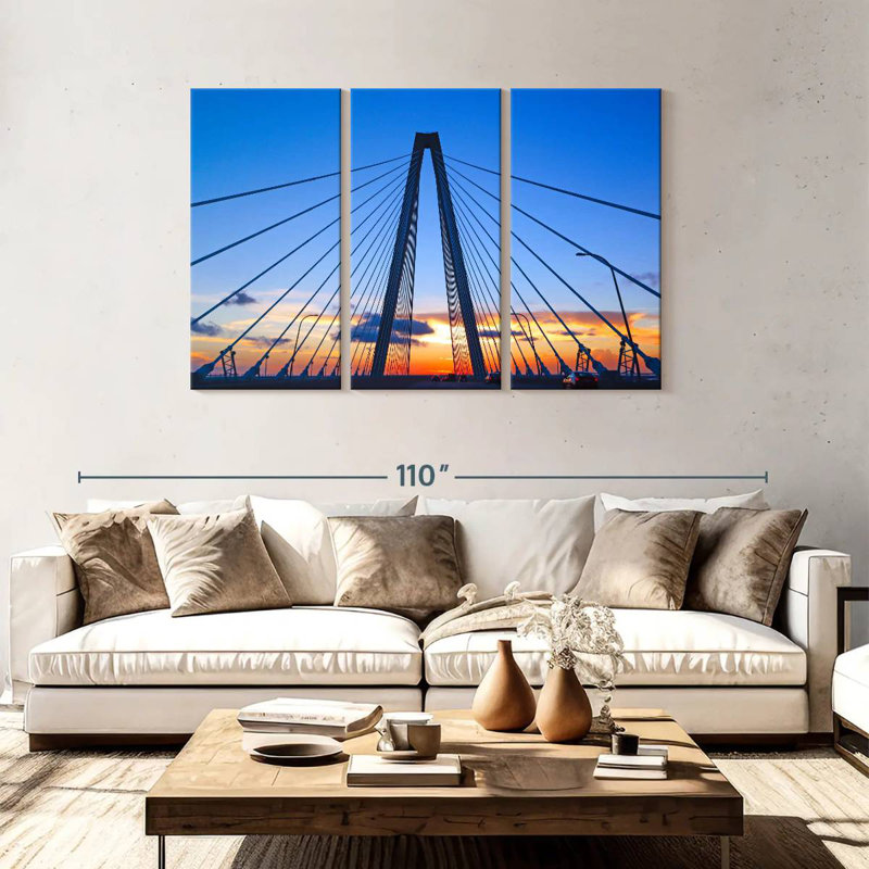 Lilie Ravenel Bridge Tower, H 48 po x l 74 po