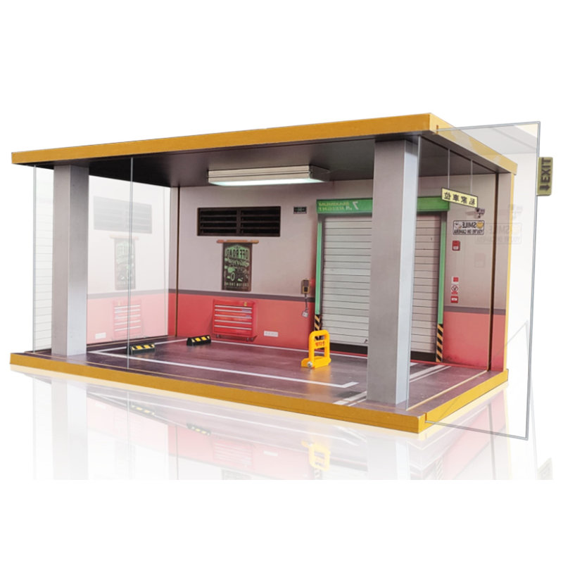 Acrylic Display Case for 1/18 Diecast Cars & 1/12 Scale Motorcycles with LED Lighting