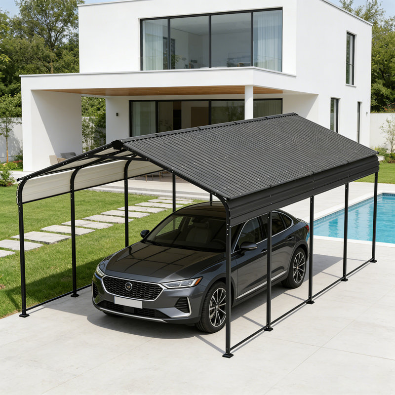 Abri de voiture 12 x 20 pi en acier galvanisé