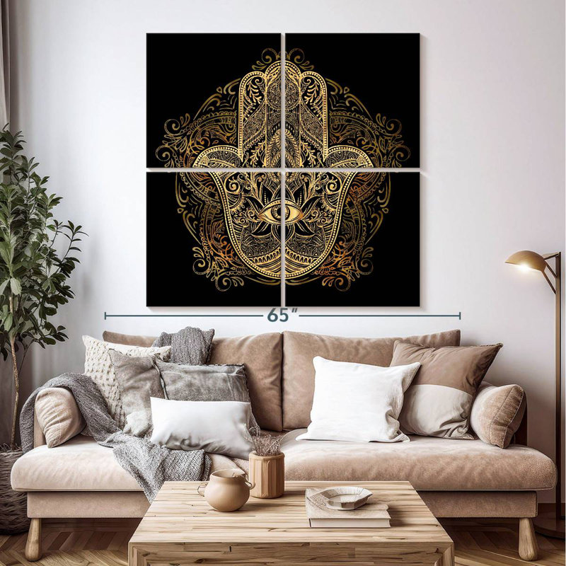 Main Hamsa Adella, H 50 po x l 50 po