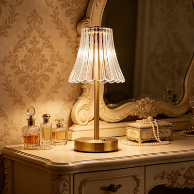 11.4'' Table Lamps Nightstand Bedside Lamp Dimmable with 3 Color Lighting