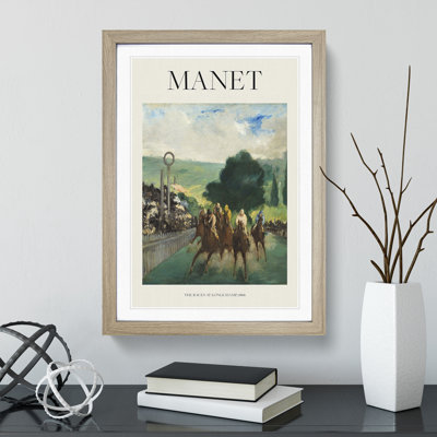The Races at Longchamp by Edouard Manet - Picture Frame Painting