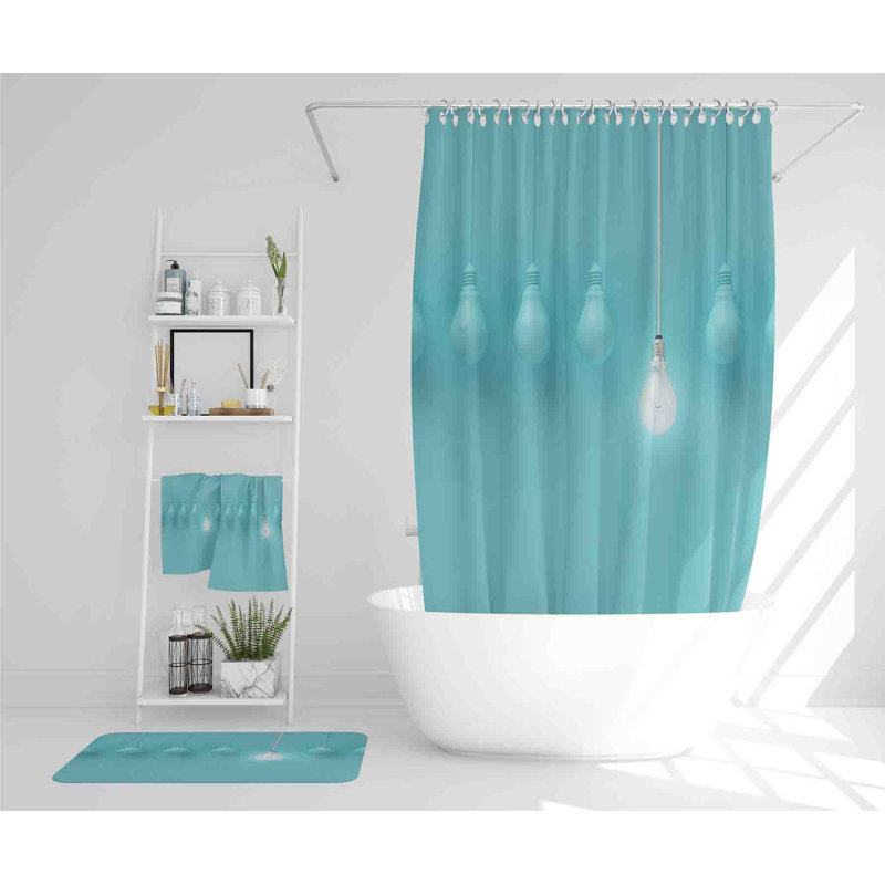 Naterria Polyester Shower Curtain Set