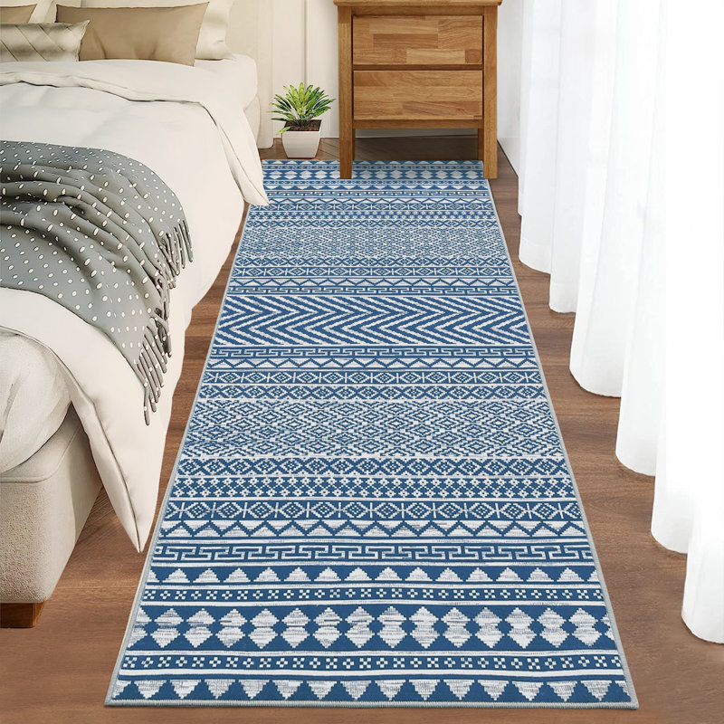 Machine Washable Area Rugs for Living Room Non-Slip Rug Durable Floor Carpet Easy-Cleaning Rug, Runner 2' x 6'