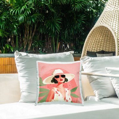 Abstract Outdoor Throw Pillow