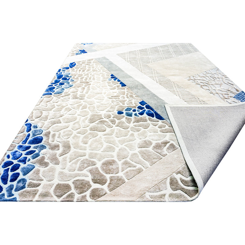 Hand Knotted Area Rug, Rectangle 9' x 12'