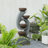 Markiece Handcrafted Weather Resistant Floor Fountain with Lights