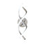 Applique murale moderne à DEL à intensité variable, métal argenté et aluminium, lumière blanche froide 16 W, 6 000 K, certifiée ETL, câblée