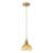 1-Golden brown glass dimmable pendant light