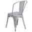 Chaise d'appoint empilable en métal Lily-1652496489