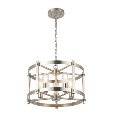 Luminaire suspendu cylindrique à 5 lumières Aliceville