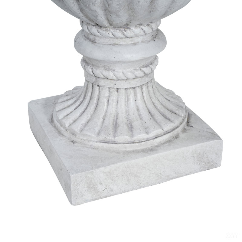 Pot de fleurs d'extérieur pour jardin, Blanc antique