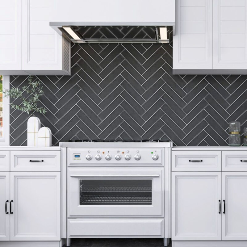 Herringbone GraphiteModern