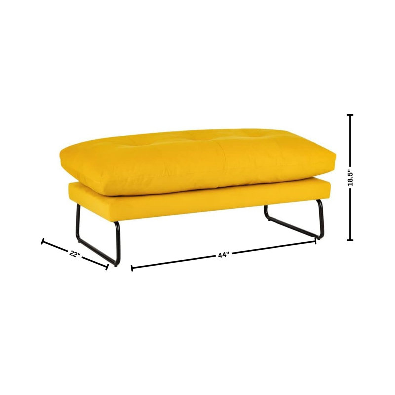 Repose-pieds Rafayel, Velours jaune
