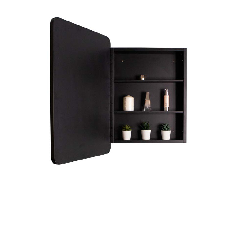 Miroir Dazhia, Noir, H 28,15 po x l 20,15 po x P 5,05 po