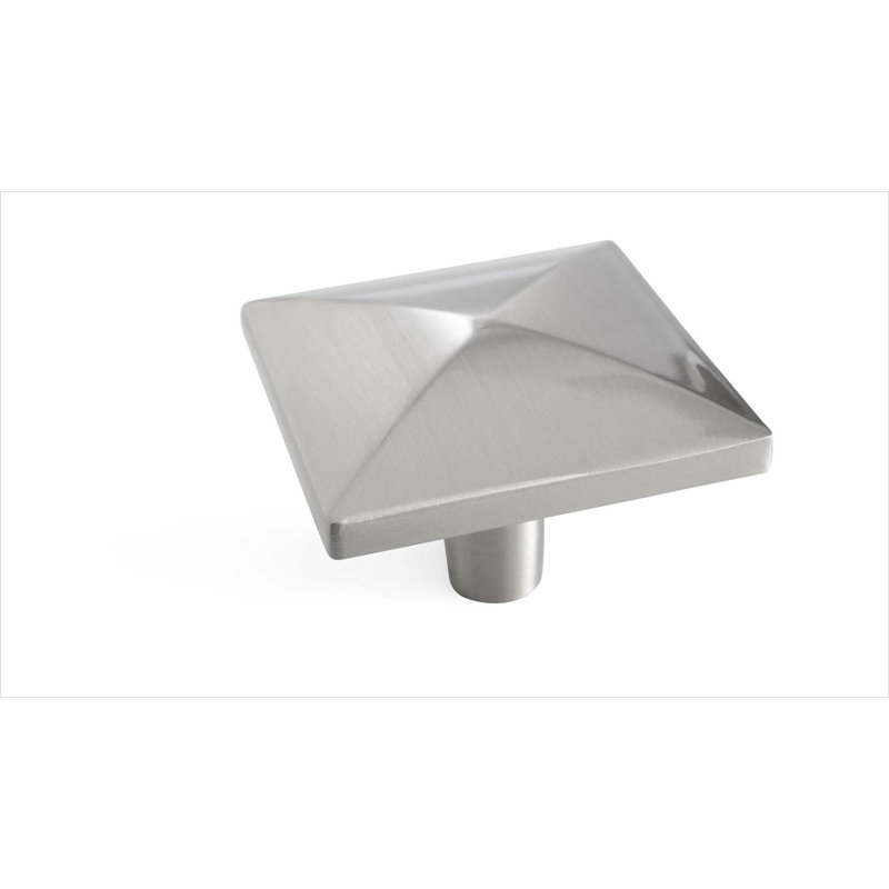 Poignée extensible carrée, Nickel satiné, H 1,5 po x l 1,5 po x P 1,13 po