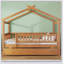 Wooden House Bed With Trundle-651404790
