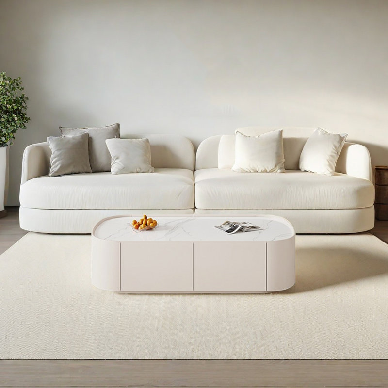 Table basse Simple Style Rock Plate, H 16,53 po x l 47,24 po x P 23,62 po