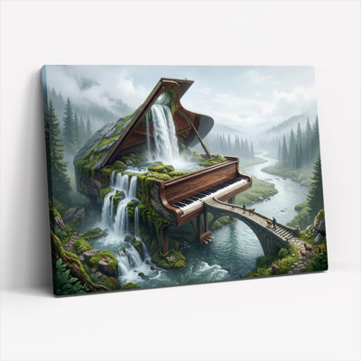 Ensemble de 1 toile murale Fantasy Piano